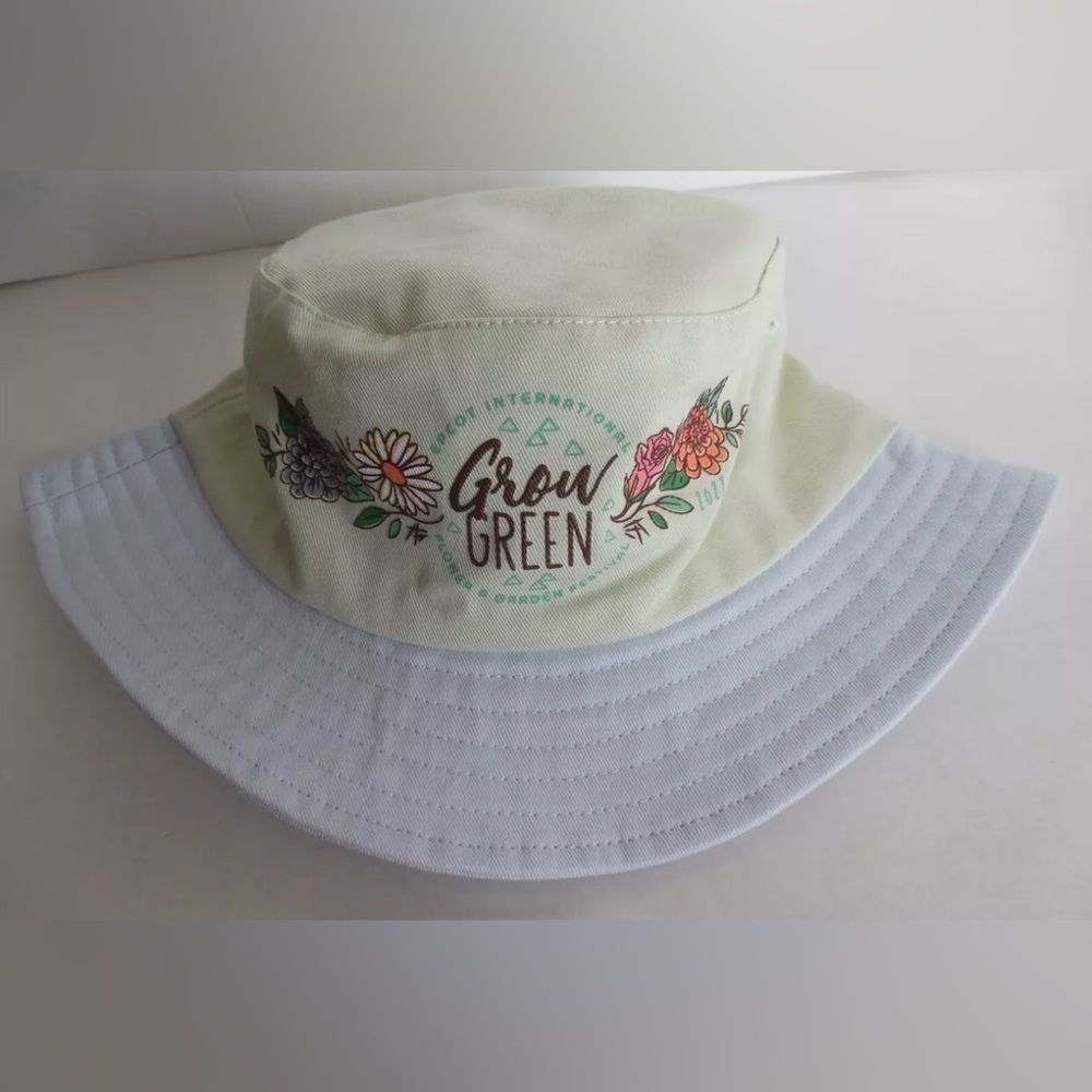 DISNEY PARKS EPCOT FLOWER GARDEN FESTIVAL 2022 ADULT GROW GREEN BUCKET H…